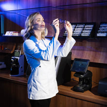 Load image into Gallery viewer, Huvitz HBK-410 Bloqueador de lentes automático con tecnología inteligente de escaneo digital