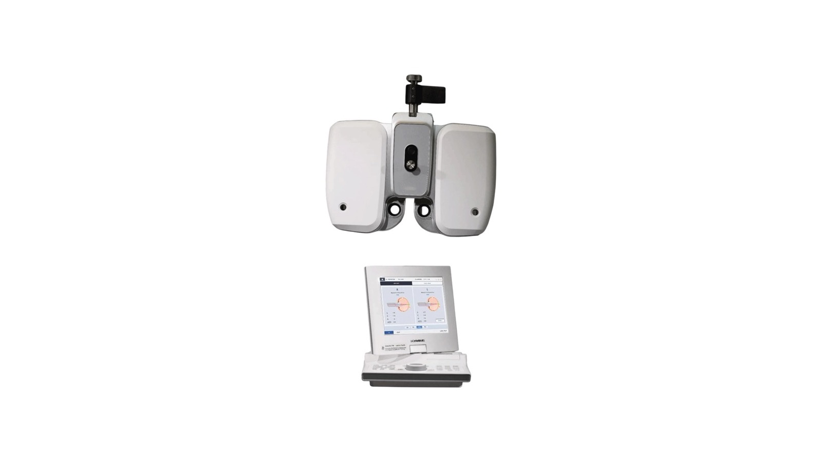Foróptero digital Huvitz HDR-7100P para consultorio de refracción